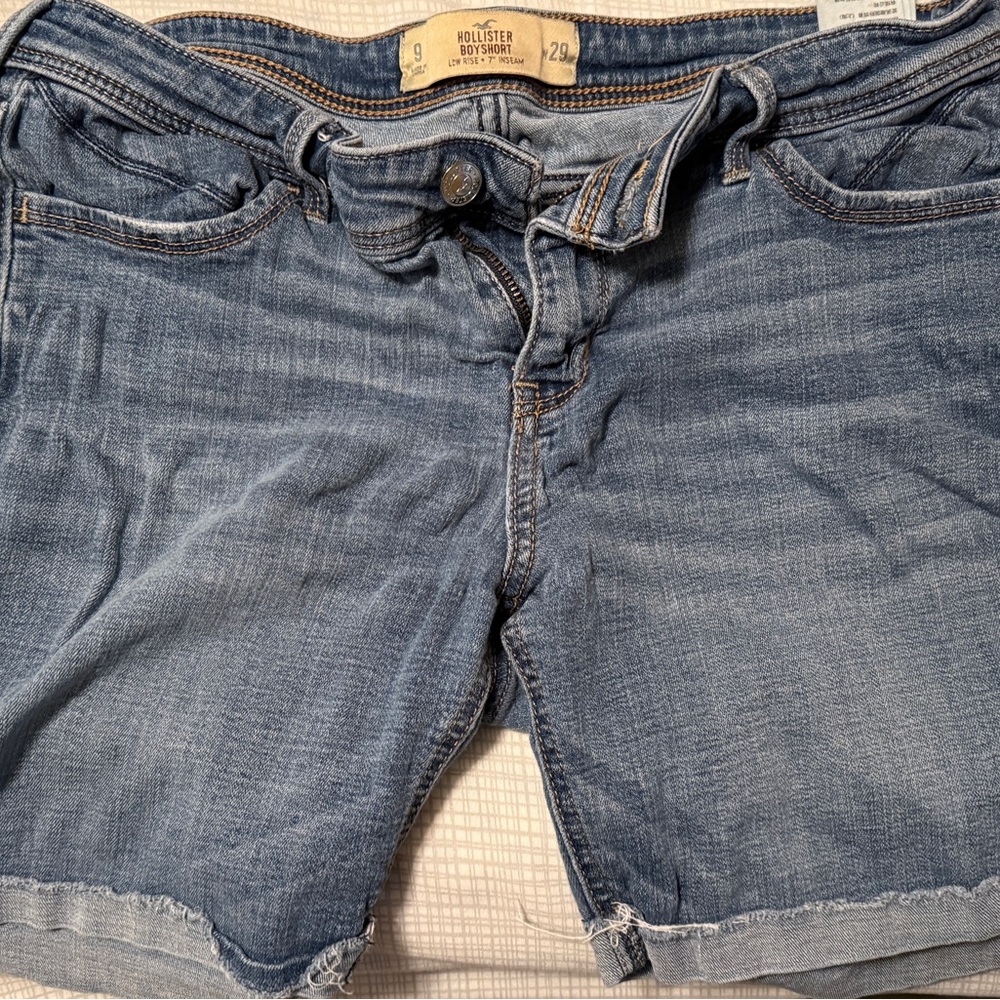 Hollister Light Blue Denim Boyshorts
